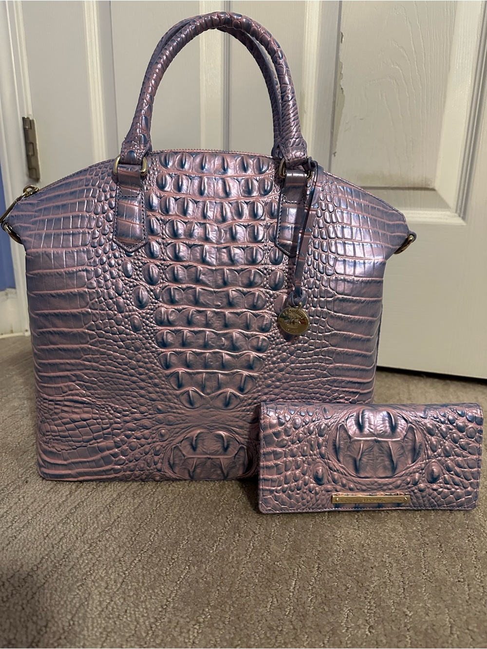 🪻Brahmin Large Duxbury and Ady Wallet in Frosted Lilac 🪻 - Picture 2 of 11